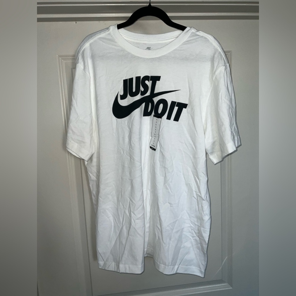 Nike Men's White Just Do It T-Shirt